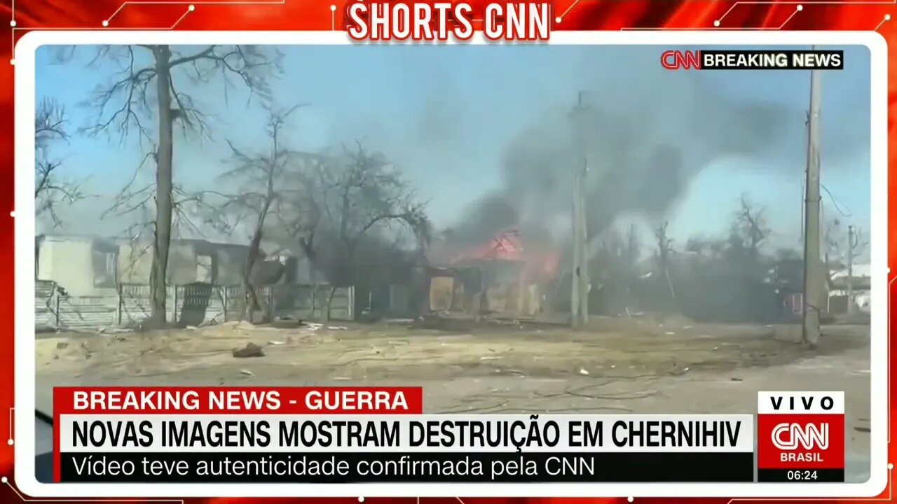 Novas imagens mostram destruição em Chernihiv, na Ucrânia | @SHORTS CNN