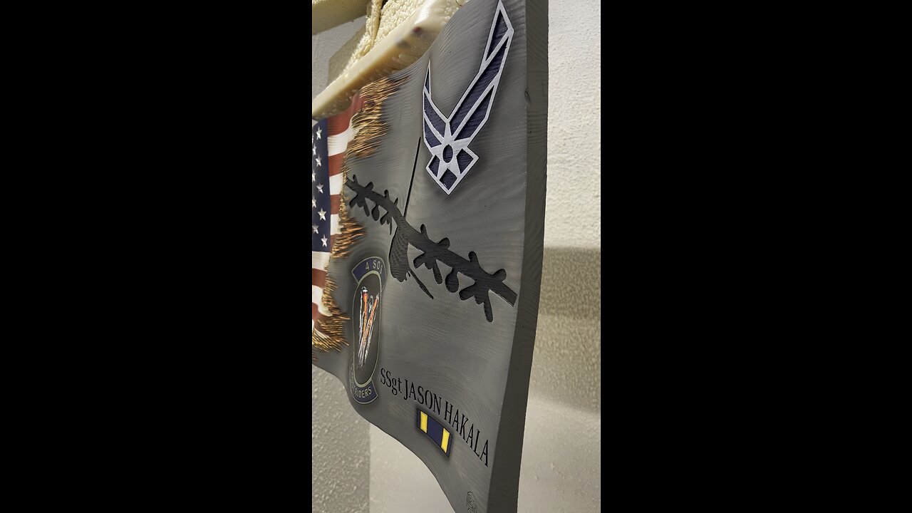 Custom Air Force Flag, C-130 Gunship