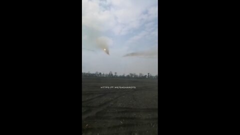 Inside a Russian MLRS launching its rockets near Liman