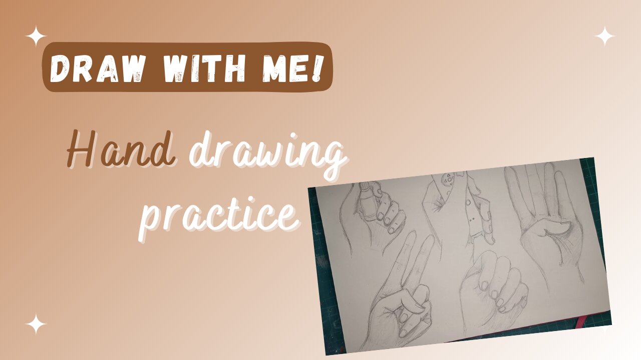 Draw With Me! #4 - Hand drawing practice