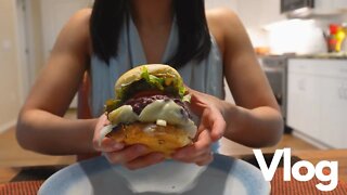 Daily Vlog | Gordan Ramsay's Burger | Risotto | Corn Fritters | Pesto Pasta | Banana Bread | ASMR