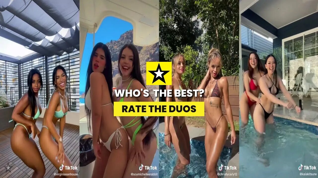 Rate the Girls: Best Bikini Duo TikTok Dance Compilation 💃👙