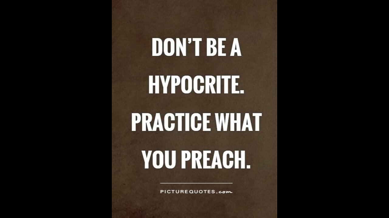 Practice what you preach