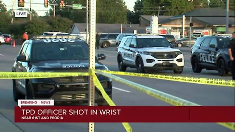 Police officer hurt in south Tulsa shooting