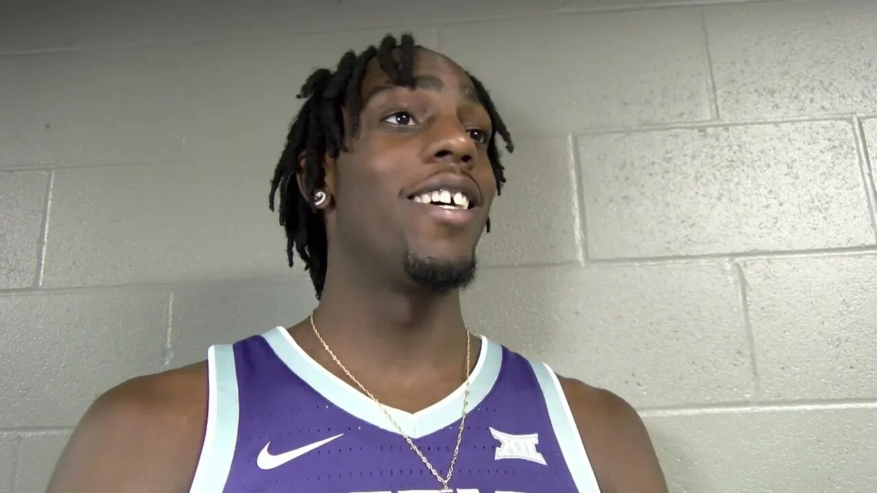 Kansas State Basketball | Arthur Kaluma 2023 Big 12 Tipoff Interview | October 18, 2023
