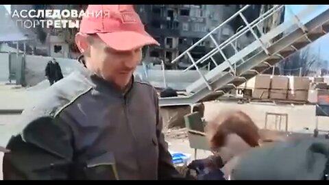 The reunion of a family separated during the battles for Mariupol