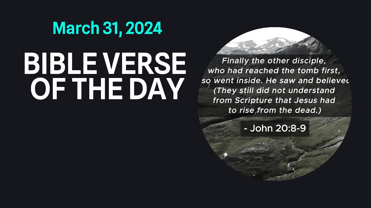 Bible Verse of the Day: March 31, 2024