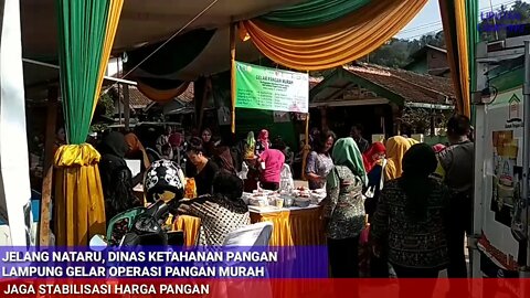 DINAS KETAHANAN PANGAN LAMPUNG BERSAMA TPID GELAR PANGAN MURAH, JELANG NATARU 2019