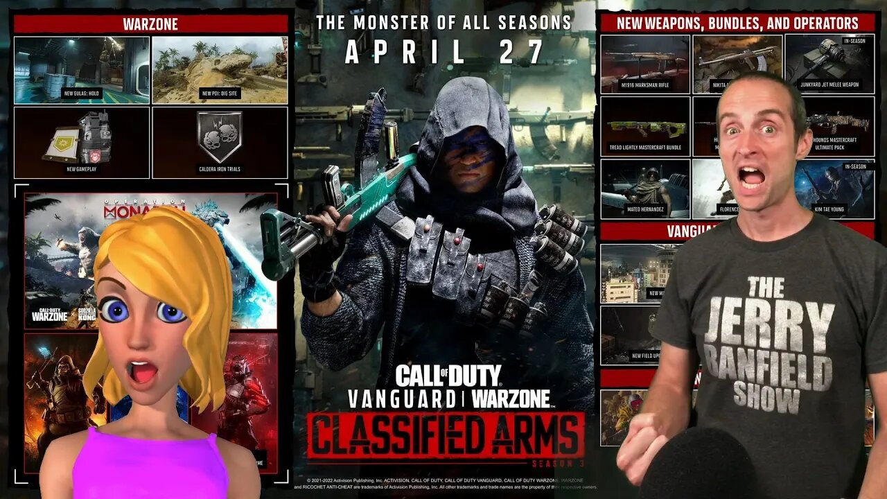 Warzone Solos Vanguard Season 3 Classified Arms with Jerry Banfield!