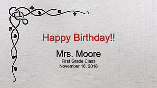 Moore Birthday Celebration