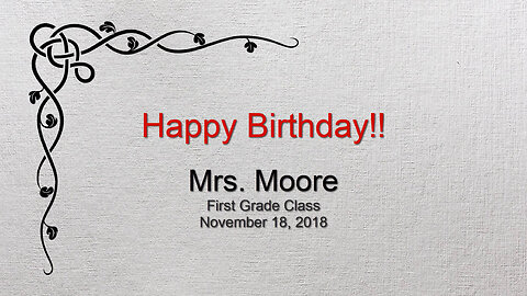 Moore Birthday Celebration