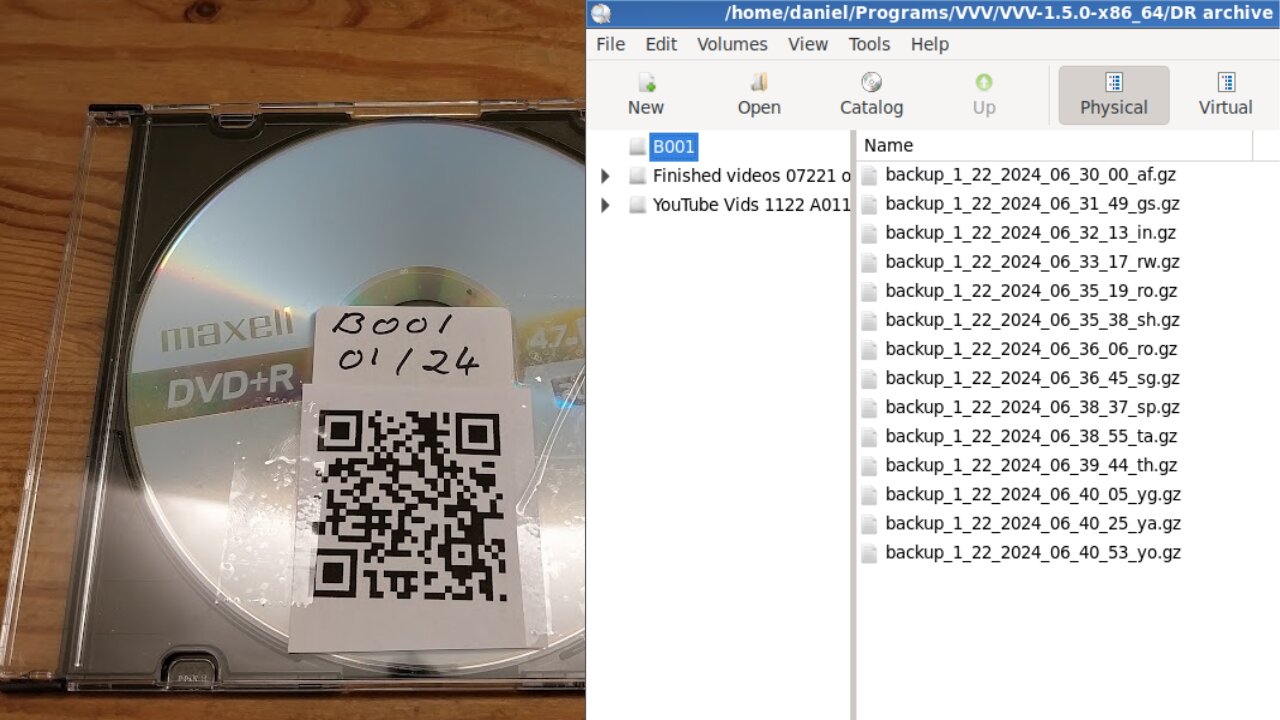 Optical Media Inventory System Using VVV And QR Codes