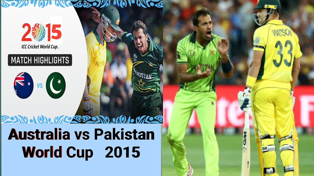 australia vs pakistan wolrd cup 2015 match