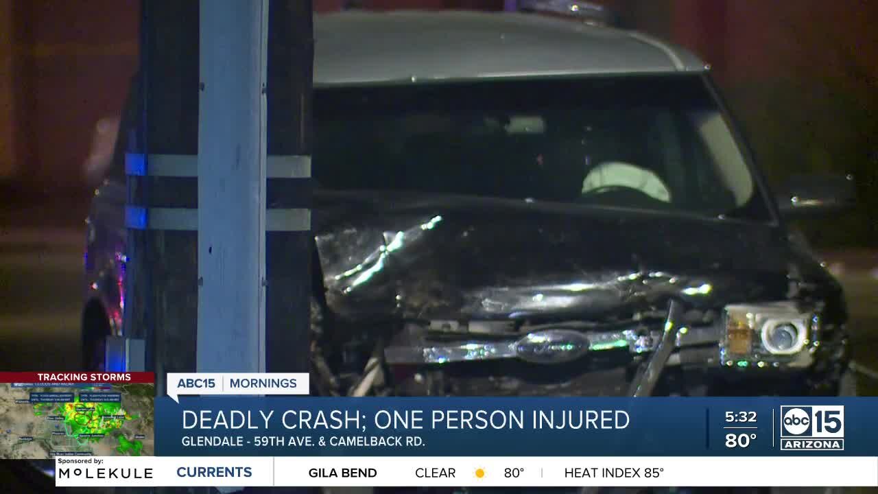 Deadly crash near 59th Avenue and Camelback Road