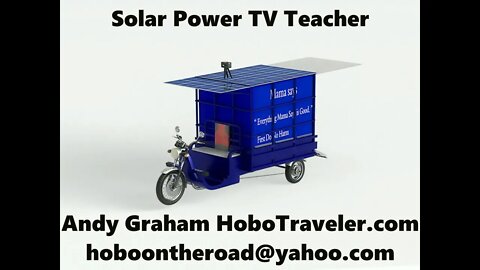 Aid Org TV Teaching System Solar Power Electric Trike