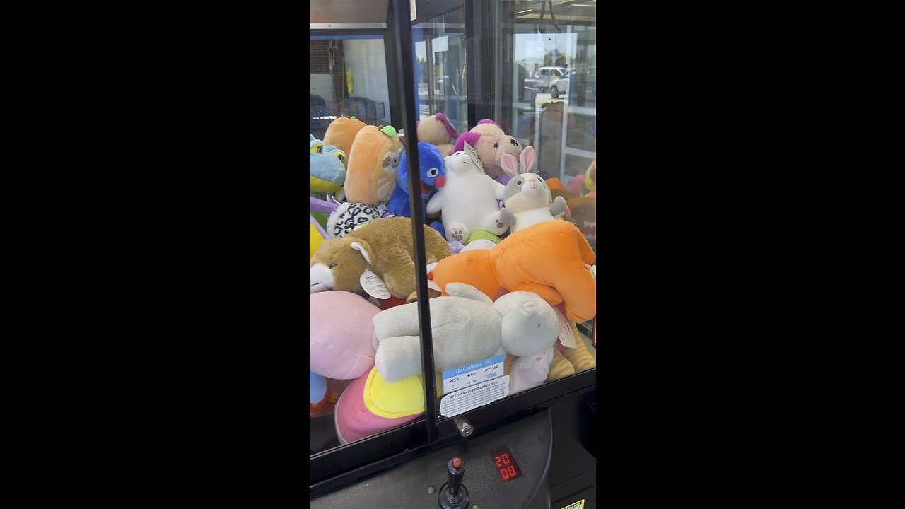 Let’s try our luck on this Claw machine