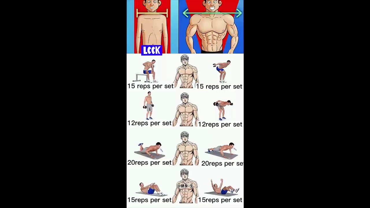 Weekly workout to go from skinny to muscular in 3 months