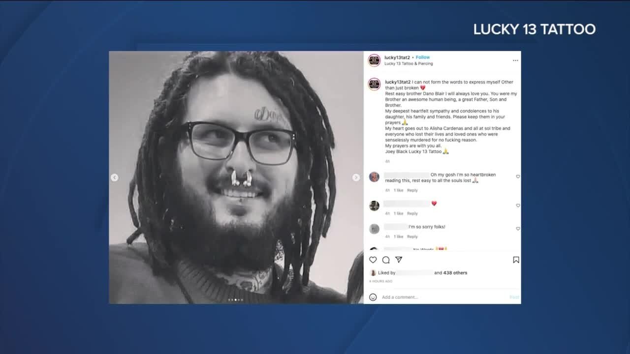 Tattoo artist confirmed as one of the victims in deadly shooting rampage