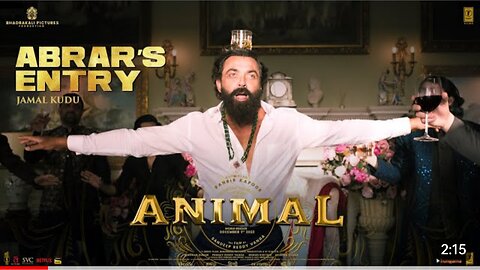 ANIMAL - ABRAR entry song // 0Bobby Deol