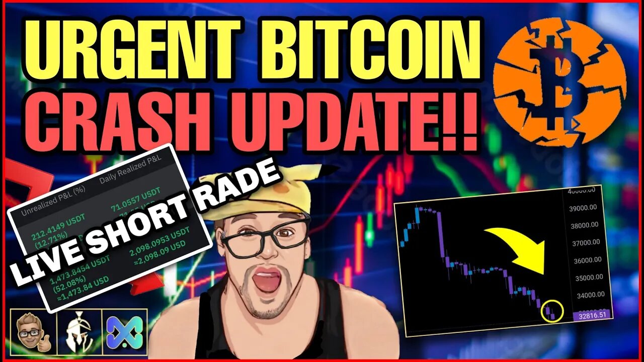 LIVE $5,000 PROFIT $200,000 BTC SHORT | IS THIS THE END?