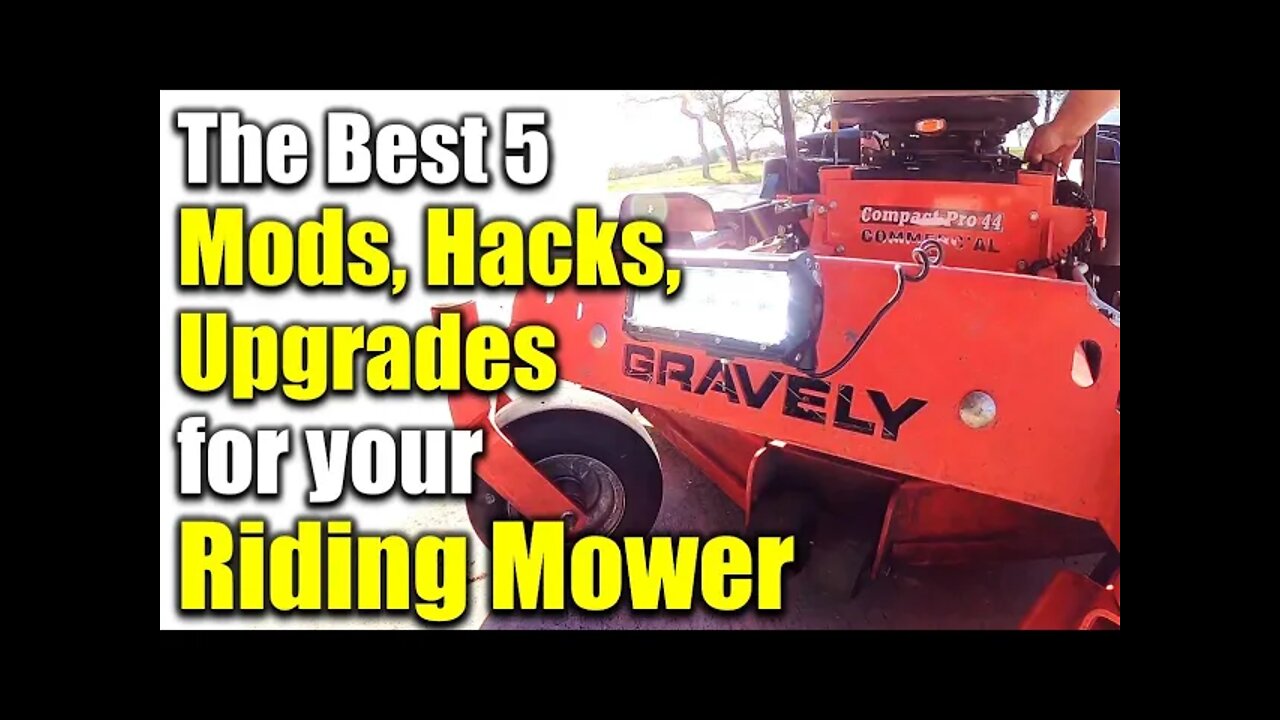 ๐ฅBest DIY Lawn Mower Hacks and Upgrades for Your Zero Turn Garden Tractor and Riding Mower! ๐โ