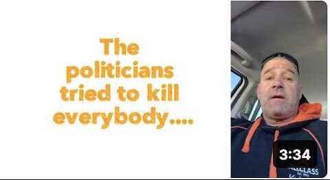 The politicians tried to kill everybody....