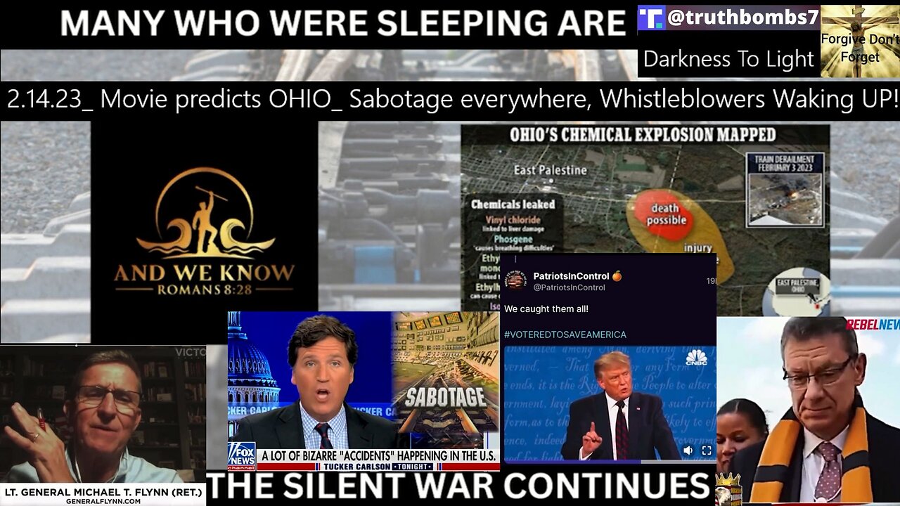 2/14/2023 Movie predicts OHIO? Sabotage everywhere, Whistleblowers Waking UP! PRAY!