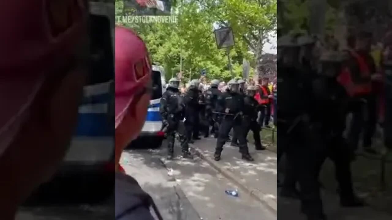 💢 Militant labor action in Hamburg, where workers are protesting at the docks