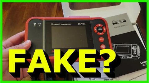 LAUNCH OBD2 Scanner CRP123 Elite from Amazon - Knockoff? No Support?
