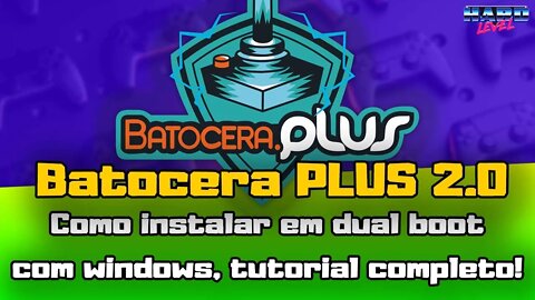 Batocera Plus - Instale em Dual Boot no PC! Sistema Multi Emulador completo!