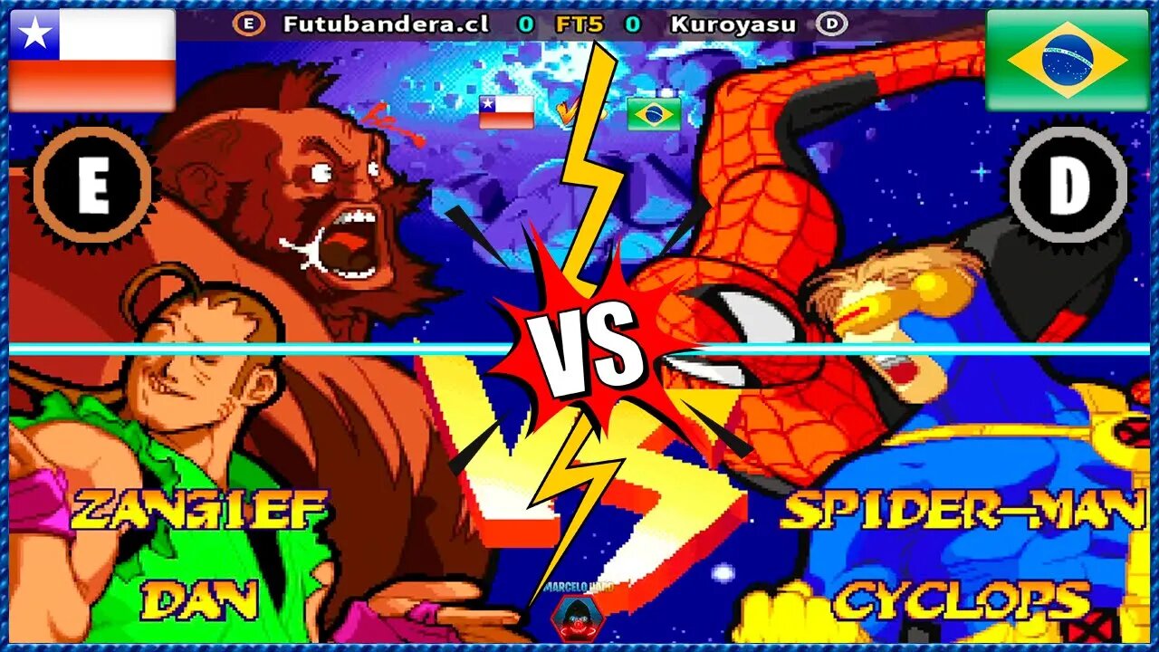 Marvel Super Heroes vs Street Fighter (Futubandera.cl Vs. Kuroyasu) [Chile Vs. Brazil]