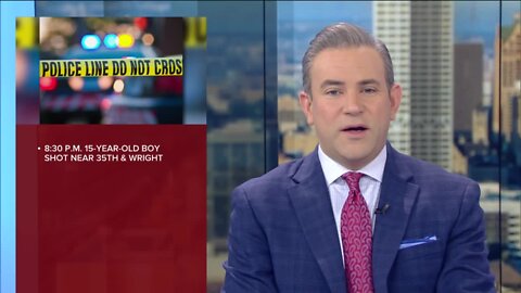 15-year-old boy injured in shooting near 35th and Wright