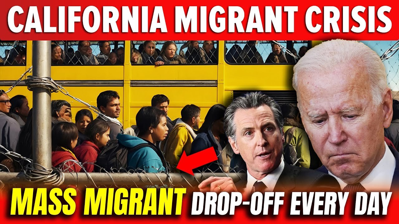 IT BEGINS… CALIFORNIA MIGRANT CRISIS 🔥 MASS MIGRANT DROP-OFF EVERY DAY 🚨 TEXAS BORDER MIGRANT CRISIS