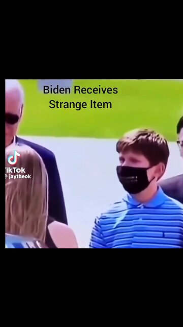 BIDEN RECEIVES STRANGE ITEM