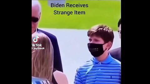 BIDEN RECEIVES STRANGE ITEM