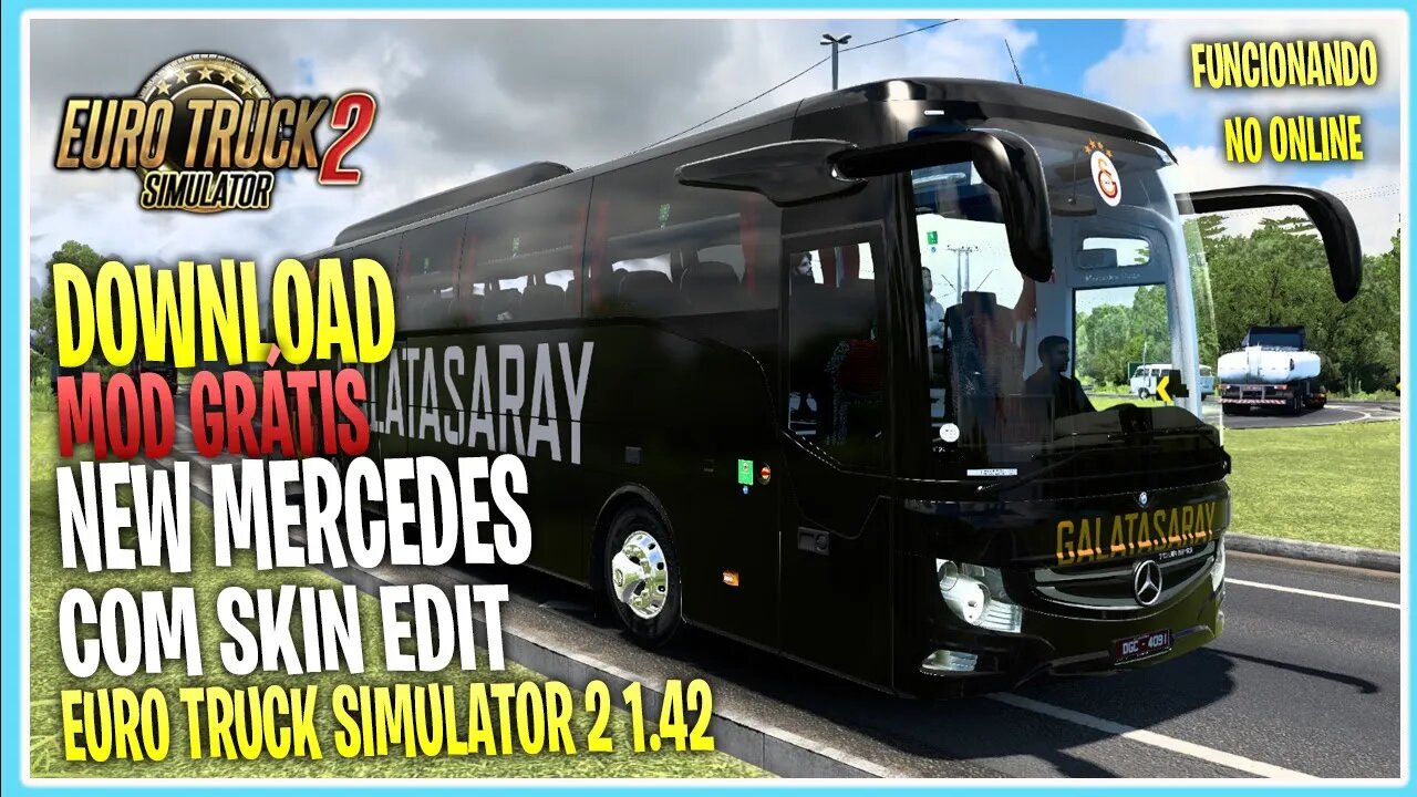 MOD ONIBUS NEW MERCEDES TOURINO PARA EURO TRUCK SIMULATOR 2 MODS ETS2 1.42