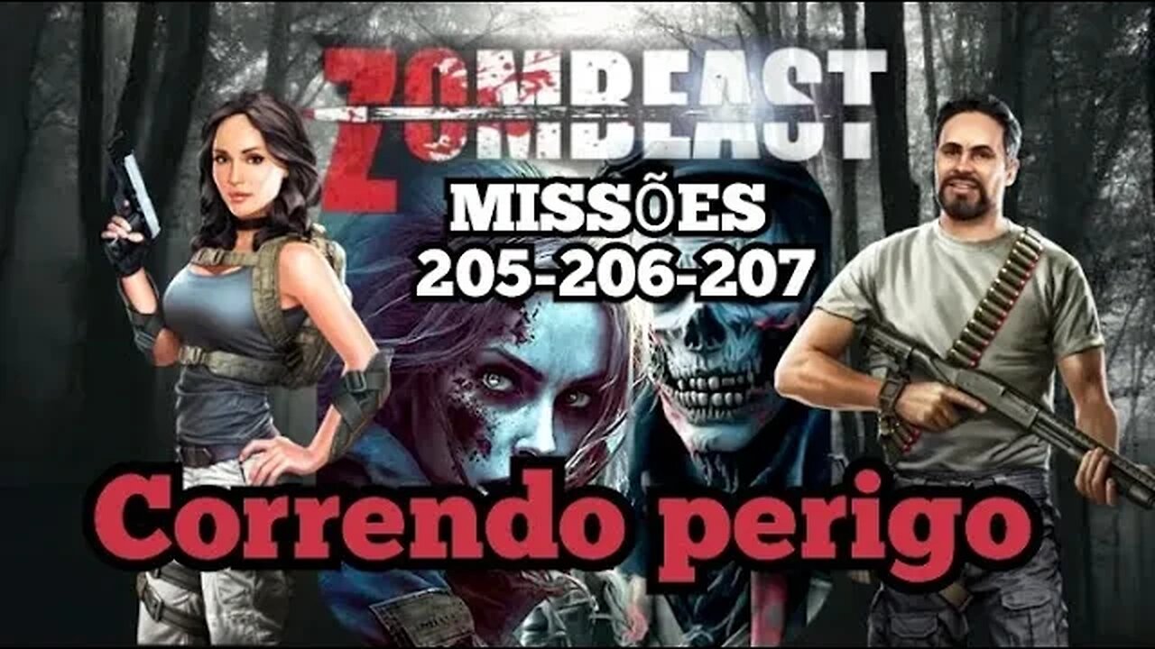 Zombeast Survival Zombie Shooter: Missões, 205 - 206 - 207, correndo perigo 💀