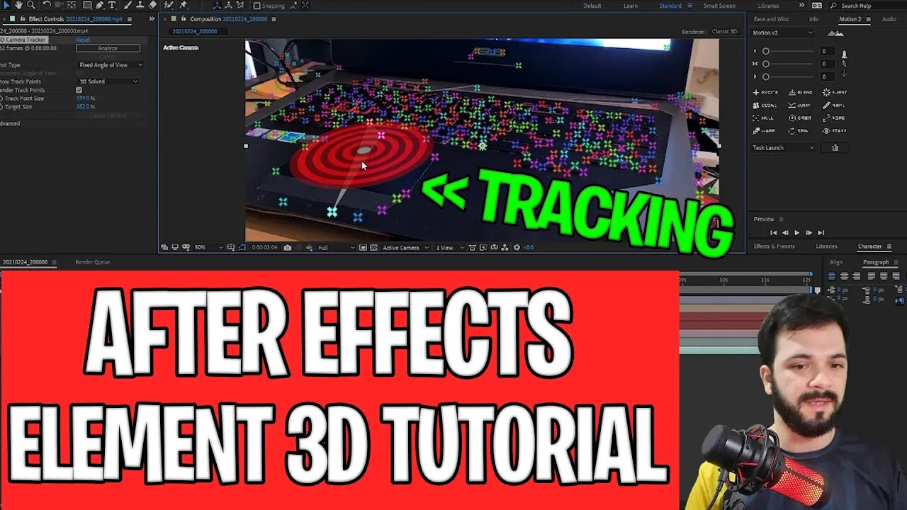 Tracking After Effects - Element 3D Tutorial -