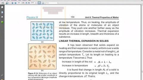 9th PHYSICS CH#8 Q 11linear thermal expansion Q 12volume thermal expasion