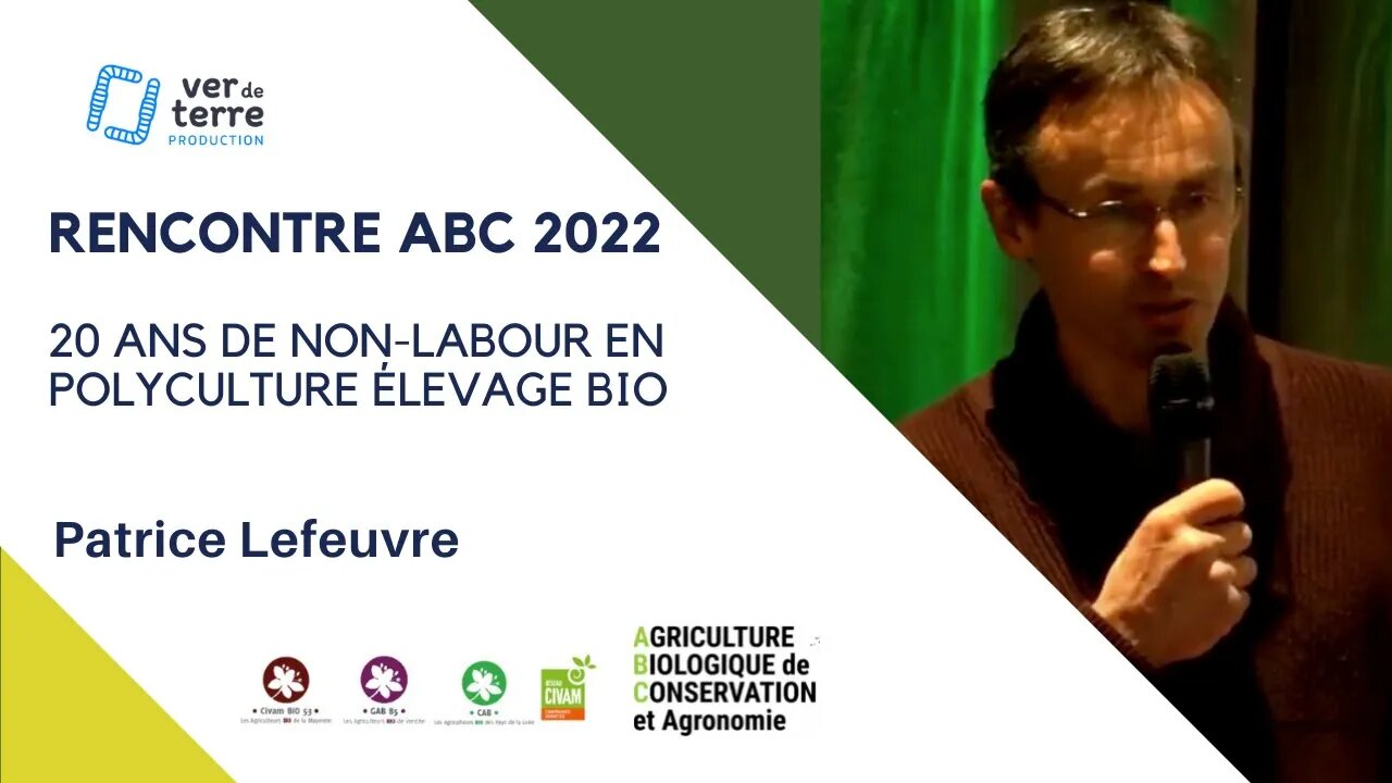 20 ans de non-labour en polyculture élevage bio, par Patrcice Lefeuvre