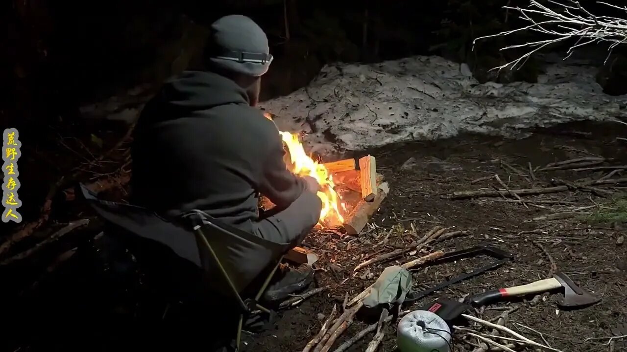 Camping alone in the wilderness, it's nice to fall asleep to the sound of rain.22