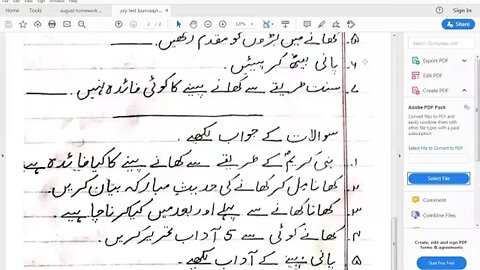 Class 4th Islamiyat Test 13 8 2020