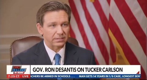 Gov DeSantis Reacts To Tucker Carlson's Firing