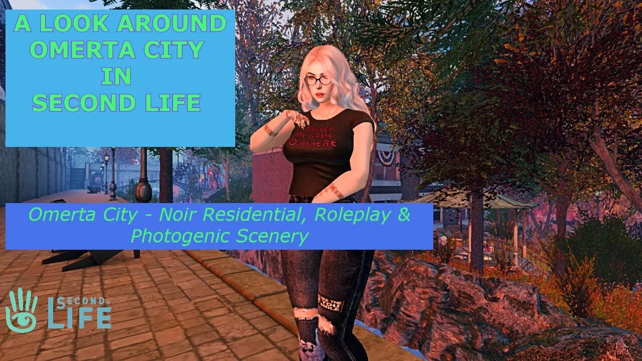 A LOOK AROUND OMERTA CITY #ROLEPLAY IN SECOND LIFE WITH COMMENTARY.