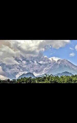 In Indonesia, West Sumatra Mount Marapi Volcano Erupts, Spews Ash 3 Km Into Sky.