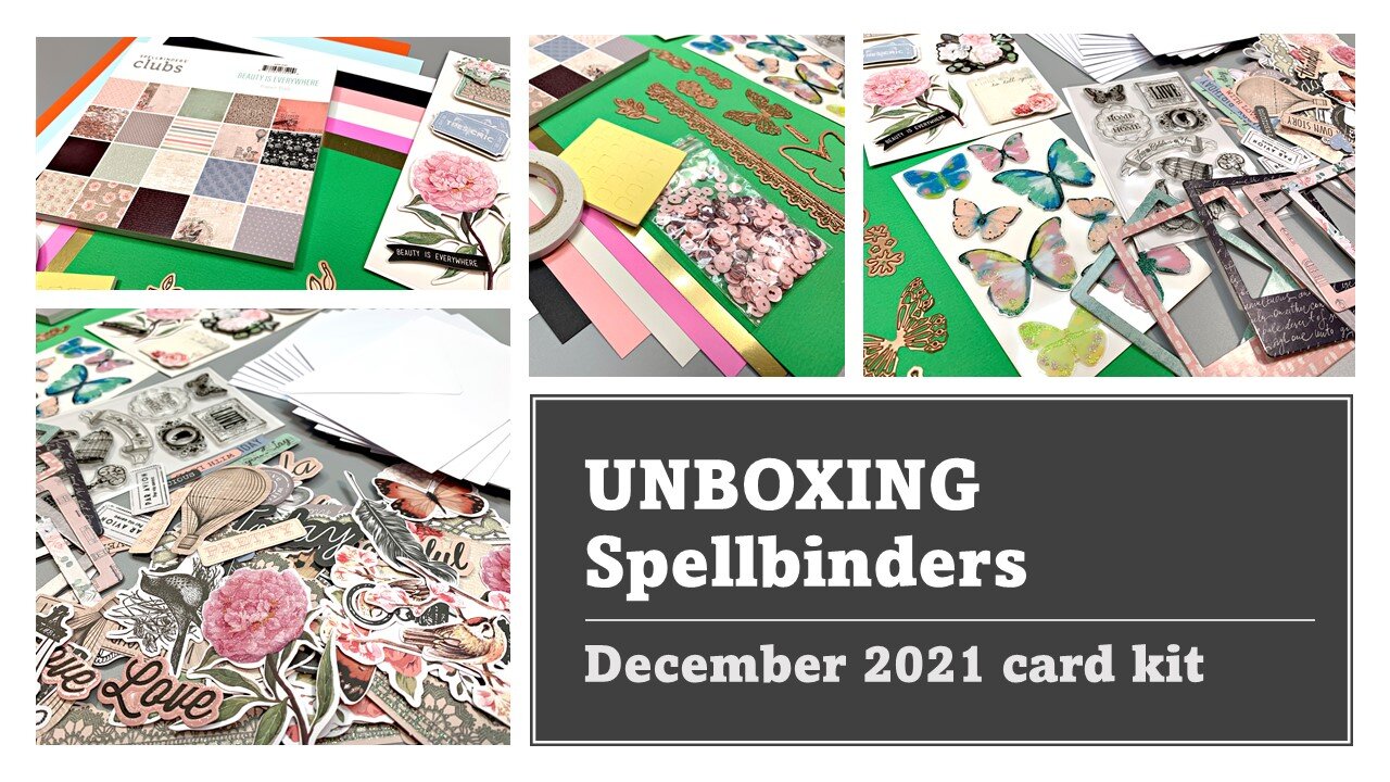 UNBOXING Spellbinders December 2021 card kit