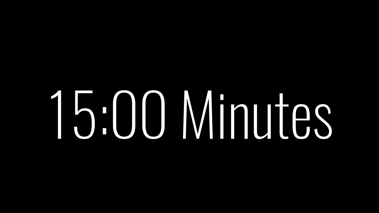 15 Minutes to a More Productive You: A Powerful and Uplifting Countdown Video