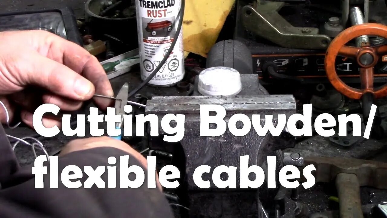 bonnet cable bowden cable how to make a perfect cut