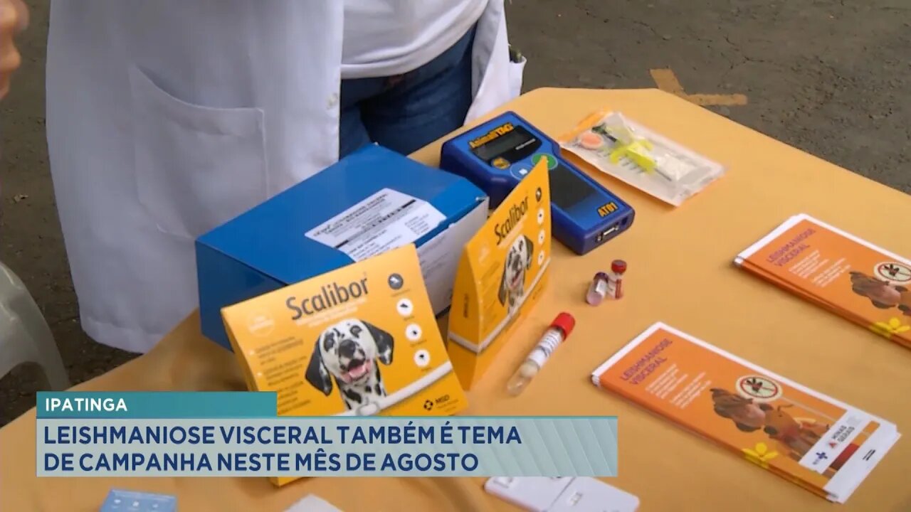 Ipatinga: Leishmaniose Visceral também é tema de campanha neste mês de Agosto no Vale do Aço.