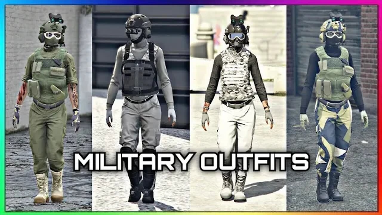 Top 4 Female Military Outfits To Make In GTA 5 Online (No Transfer) (GTA Online)